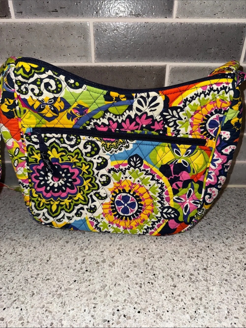 Vera Bradley Caryall Crossbody and Trifold Wallet in Rio. EUC